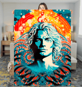 Enchanted Surf Sherpa Throw Blanket - Beyond T-shirts